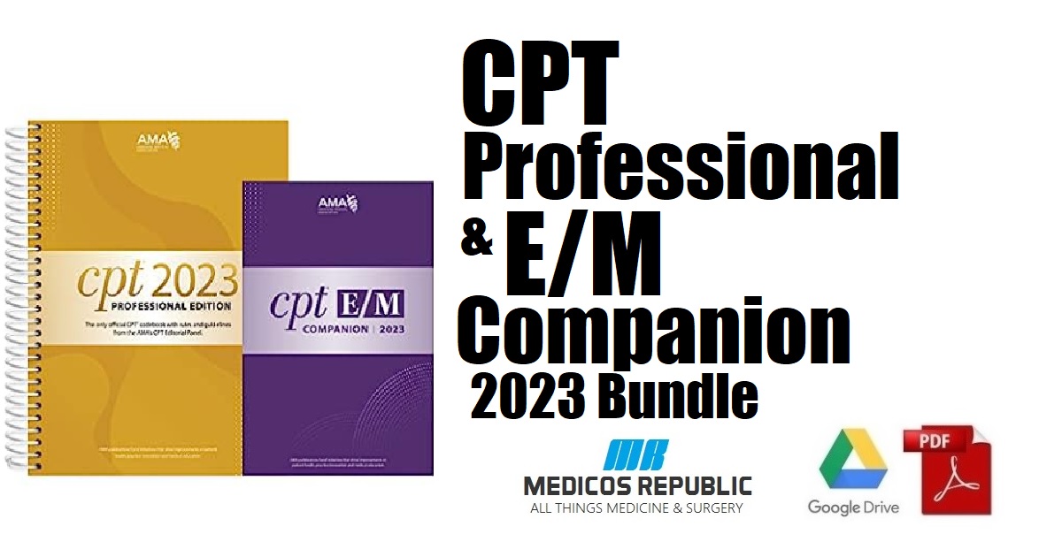 CPT Professional 2023 and EM Companion 2023 Bundle 1st Edition 