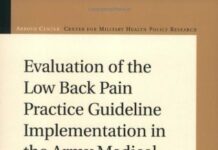 Evaluation of the Low Back Pain Practice Guideline Implementation in the Army Medical Department 1st Edition PDF