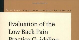 Evaluation of the Low Back Pain Practice Guideline Implementation in the Army Medical Department 1st Edition PDF