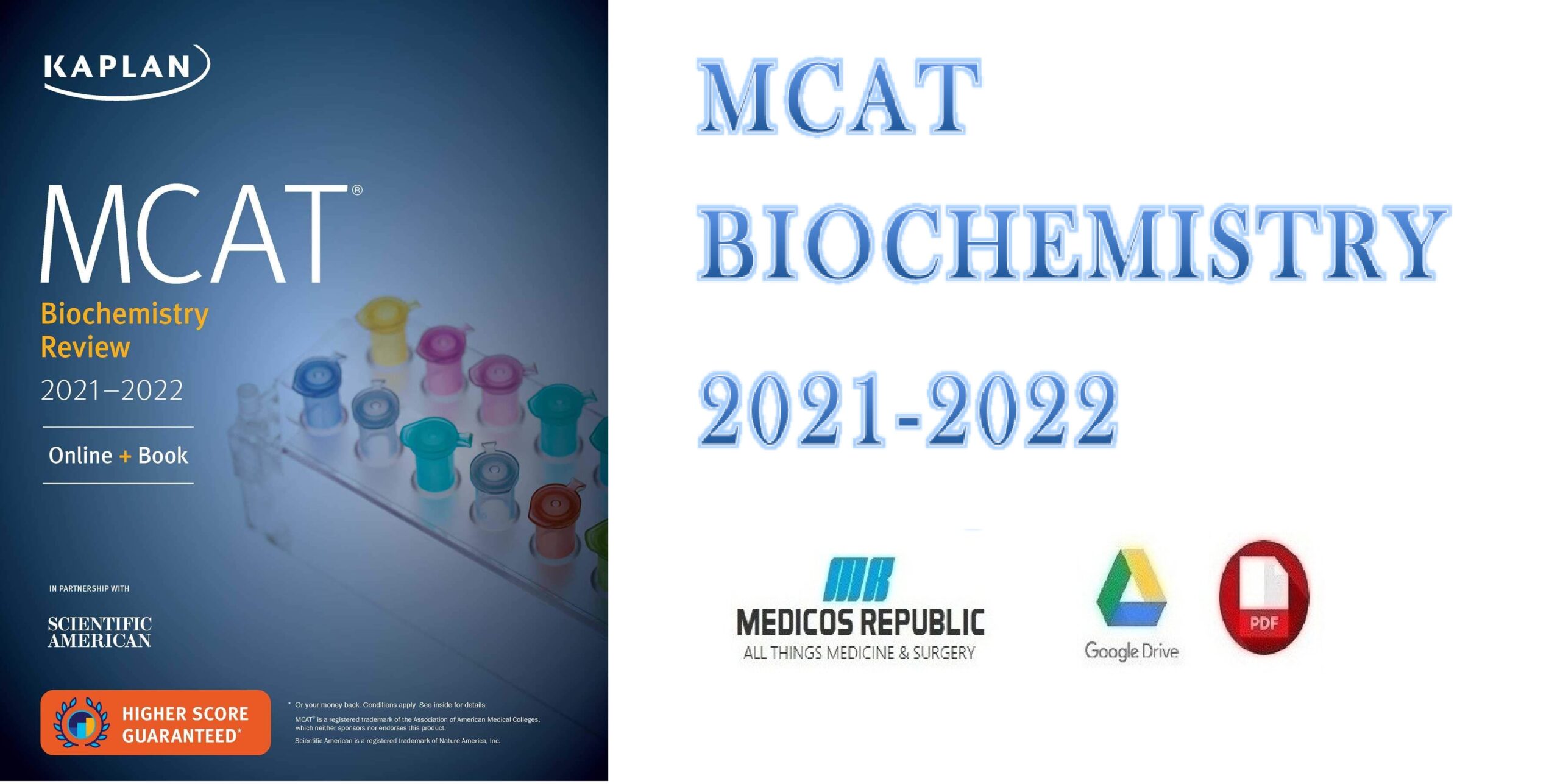 MCAT Biochemistry Review 2021-2022 1st Edition PDF