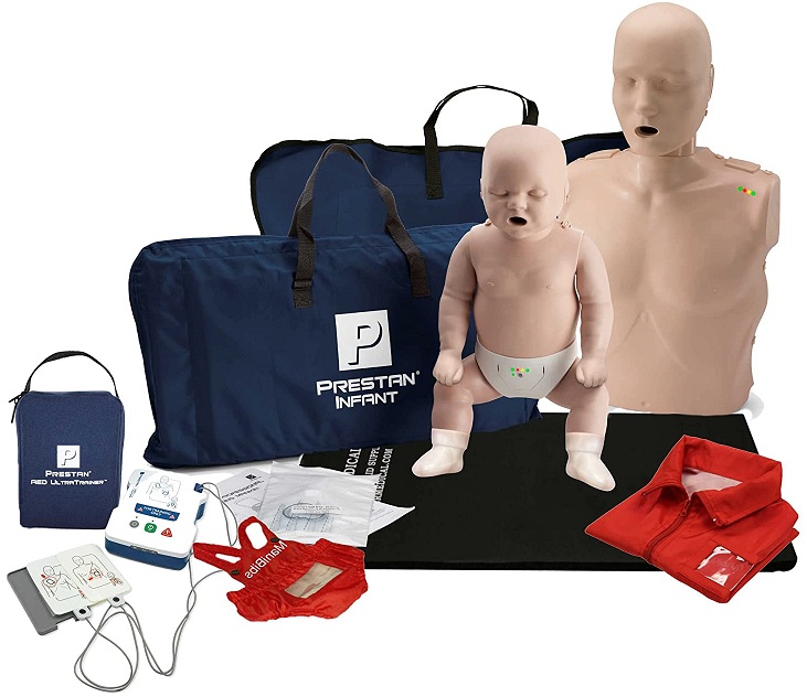 PRESTAN Adult and Infant CPR Manikin Kit with Feedback