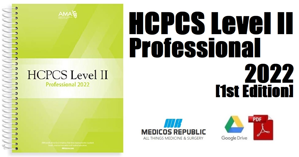 HCPCS Level II Professional Edition 2022 1st Edition PDF 