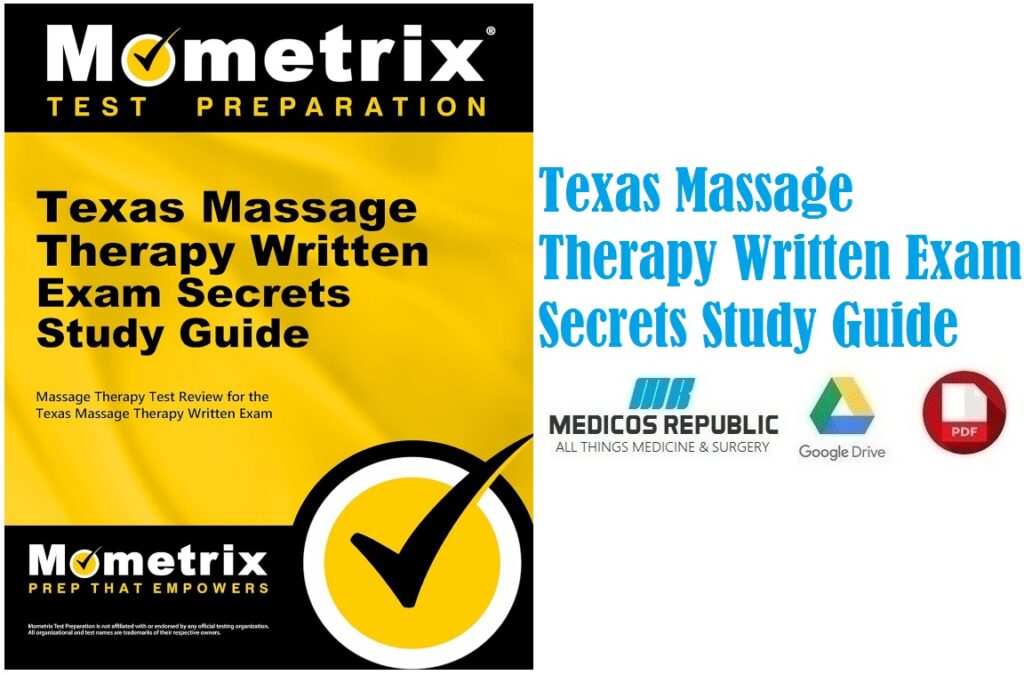 Texas Massage Therapy Written Exam Secrets Study Guide PDF