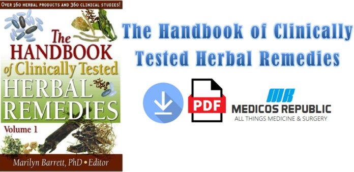 The Handbook of Clinically Tested Herbal Remedies PDF
